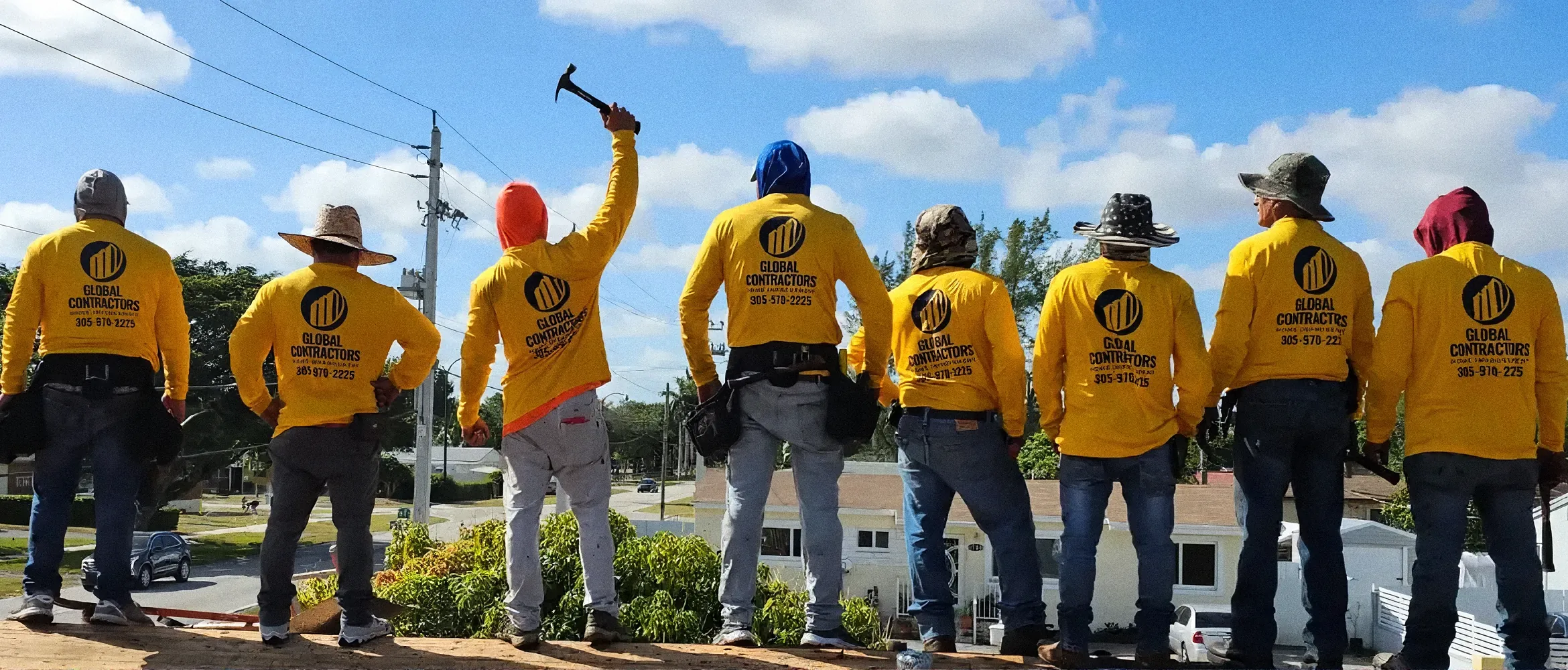 Global Contractors crew on a job site